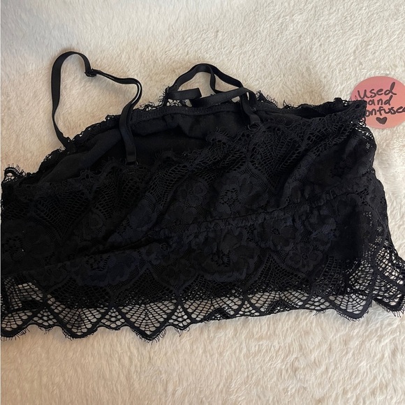 Aerie Black Lace Bandeau - Picture 3 of 4